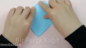 آموزش ساخت کاردستی با کاغذ _ ساخت کاردستی پاپیون