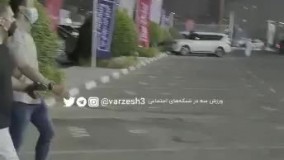 حضور علی کریمی در بازی امروز شباب الاهلی