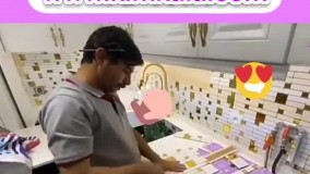تغییر دکوراسیون منزل با کاشی چسبی/09120132883/با نصب آسان بدون نیاز به نصاب