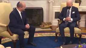 چرت رئیس جمهور آمریکا حین دیدار با بنت