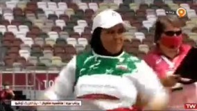 هاشمیه متقیان‌ معاوی در پرتاب نیزه  طلا گرفت