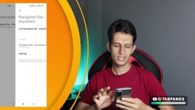 آموزش تغییر شکل و رنگ دکمه های پایین گوشی با برنامه جانبی