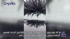 راننده‌ای که برای BMW خود موی بادکنکی کاشت !