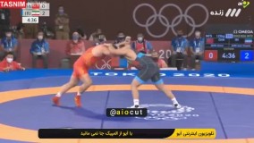 لحظاتی از مسابقه دلاورانه «امیرحسین زارع»