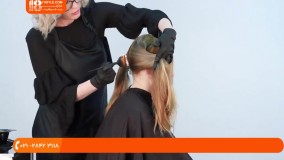 آموزش رنگ کردن مو|هایلایت مو|دکلره کردن مو(تکنیک رنگ موی سامبره)