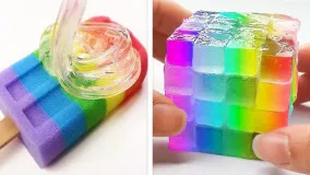 بازی و سرگرمی اسلایم اسمر _ اسلایم بازی با طرح روبیک _ اسلایم آرامبخش سرگرمی