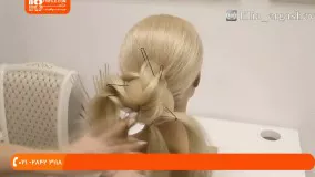 فیلم آموزش شینیون مو|شینیون مو ساده|شینیون مو(شینیون مواج برای عروس خانوم ها)