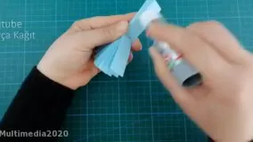 آموزش کاردستی آسان با کاغذ _ ساخت اوریگامی خرگوش با کاغذ