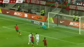 پنالتی از دست رفته رونالدو برابر ایرلند