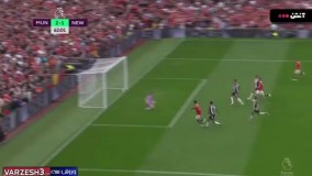 دبل رونالدو ؛ گل دوم منچستریونایتد به نیوکسل