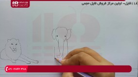 نقاشی به کودکان - نحوه نقاشی کردن باغ وحش