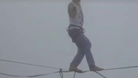 بندبازی در ارتفاعات کوهستان آلپ در سوئیس