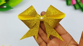 آموزش ساخت اوریگامی بسیار زیبا و هنری پاپیون طلایی