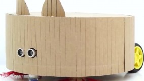 آموزش ساخت جاروبرقی رباتیک با مقوا