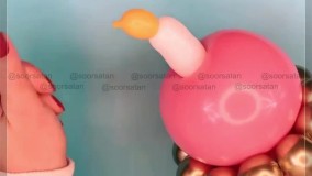 آموزش بادکنک آرایی کیک تولد