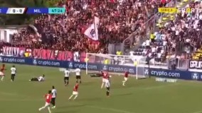 گلزنی مالدینی پسر و خوشحالی مالدینی پدر