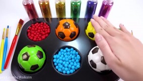 طرزتهیه آبنبات چوبی :: توپ های رنگی