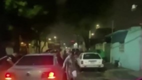 درخشش آسمان پس از وقوع زلزله 7 ریشتری