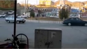 رانندگی خطرناک یک خانم ۳۰ساله در شهرستان بافت !
