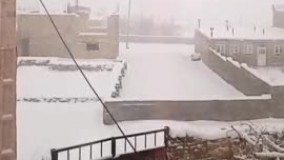 بارش سنگین برف هم‌اکنون در ارومیه