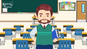 تقویت زبان انگلیسی با انیمیشن-(وسایل مدرسه)