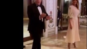 ویدیویی متفاوت از جشن ترامپ در کاخ مجللش