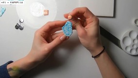 ساخت گوشواره میخی خمیری