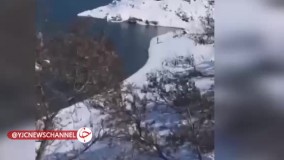 اقدام عجیب شهروندی مهابادی در یخبندان مهاباد