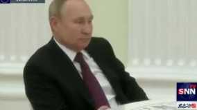 آدامس جویدن پوتین در دیدار با رئیسی !