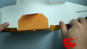 نمونه طراحی جعبه  با مقوای محکم و روکش سلفون