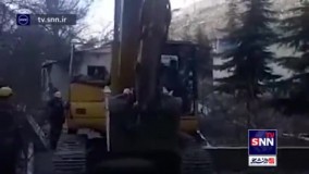 بنای وزارت نیرو در بستر رودخانه چالوس تخریب شد