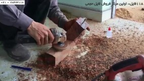 نصب نرده استیل-نرده استیل راه پله-(  نحوه نصب ریل های منحنی چوبی )