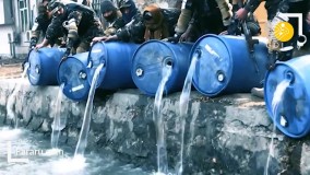 طالبان ۳هزار لیتر مشروبات الکلی را دور ریخت