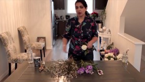 گل آرایی ماشین عروس-گل ارایی گل رز-(ساخت دسته گل با گل شیپوری و رز)