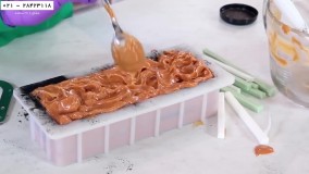 ساخت صابون خانگی-تهیه صابون خانگی-صابون با روغن بذر هویج و نخل قرمز