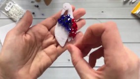 آموزش سنجاق سینه-(گردنبند و دستبند منجوقی)