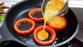 طرز تهیه گوجه شکم پر آموزش غذای جدید خانگی
