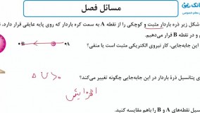 حل تمرین فیزیک یازدهم (پتانسیل الکتریکی) فصل 1 - بخش هشتم - محمد پوررضا - همیار فیزیک