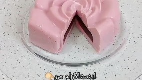 دسر توت فرنگی مغز دار دسر ژله