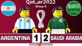 بازی عربستان 2-1 آرژانتین به روایت انیمیشن لگو