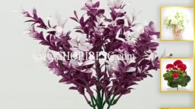 انواع بوته مصنوعی اناری بنفش و سفید | فروشگاه ملی