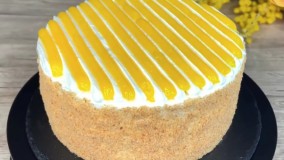 طرز تهیه کیک میوه ای و خامه ای