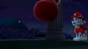 کارتون سگ های نگهبان پاترول در حال تعمیر سورتمه بابانوئل است