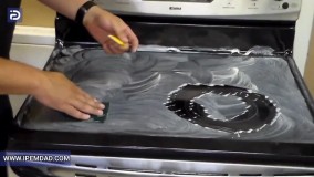 ترفندهایی برای تمیز کردن روغن سوخته از روی اجاق گاز