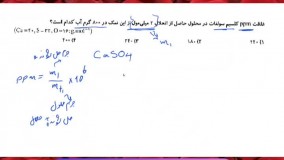 تدریس خصوصی شیمی کنکور | استاد مهدی نباتی | محاسبه غلظت ppm محلول ها