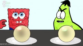 باب اسفنجی و پاتریک _ اسمر فود غذای سبز و قرمز