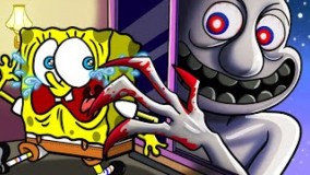 کارتون ترسناک باب اسفنجی و هیولای پنجره ای!