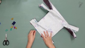 دوخت کیف پارچه ای-الگو کیف پارچه ای-آموزش دوخت کیف پاسپورتی