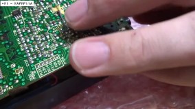 تعمیرات کنسول بازی - آموزش تعمیر کنسول بازی -تعویض خازن توربو گرافیک