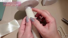 گل آرایی گل رز-کلیپ آموزش گل آرایی- (دیزاین  با گل رز سفید)